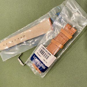 Genuine Longines Leather Watch Strap, Light Brown, 20mm